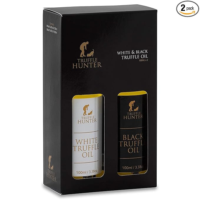 TruffleHunter - Black & White Truffle Oil Set - Extra Virgin Olive Oil for Cooking & Seasoning - ... | Amazon (US)