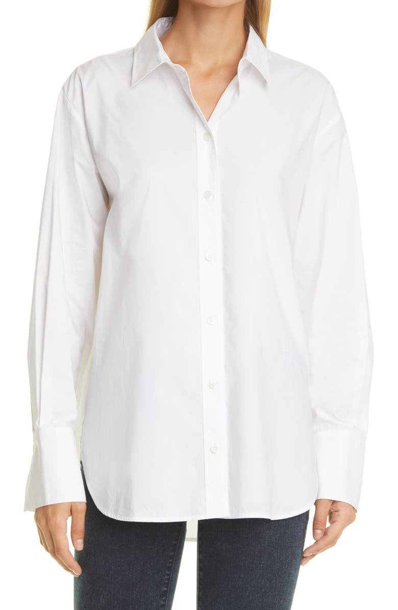 The Oversize Organic Cotton Button-Up Shirt | Nordstrom