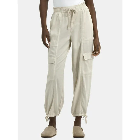 Time and Tru Women's High Rise Jogger Pants, 28" Inseam, Sizes XS-XXXL | Walmart (US)