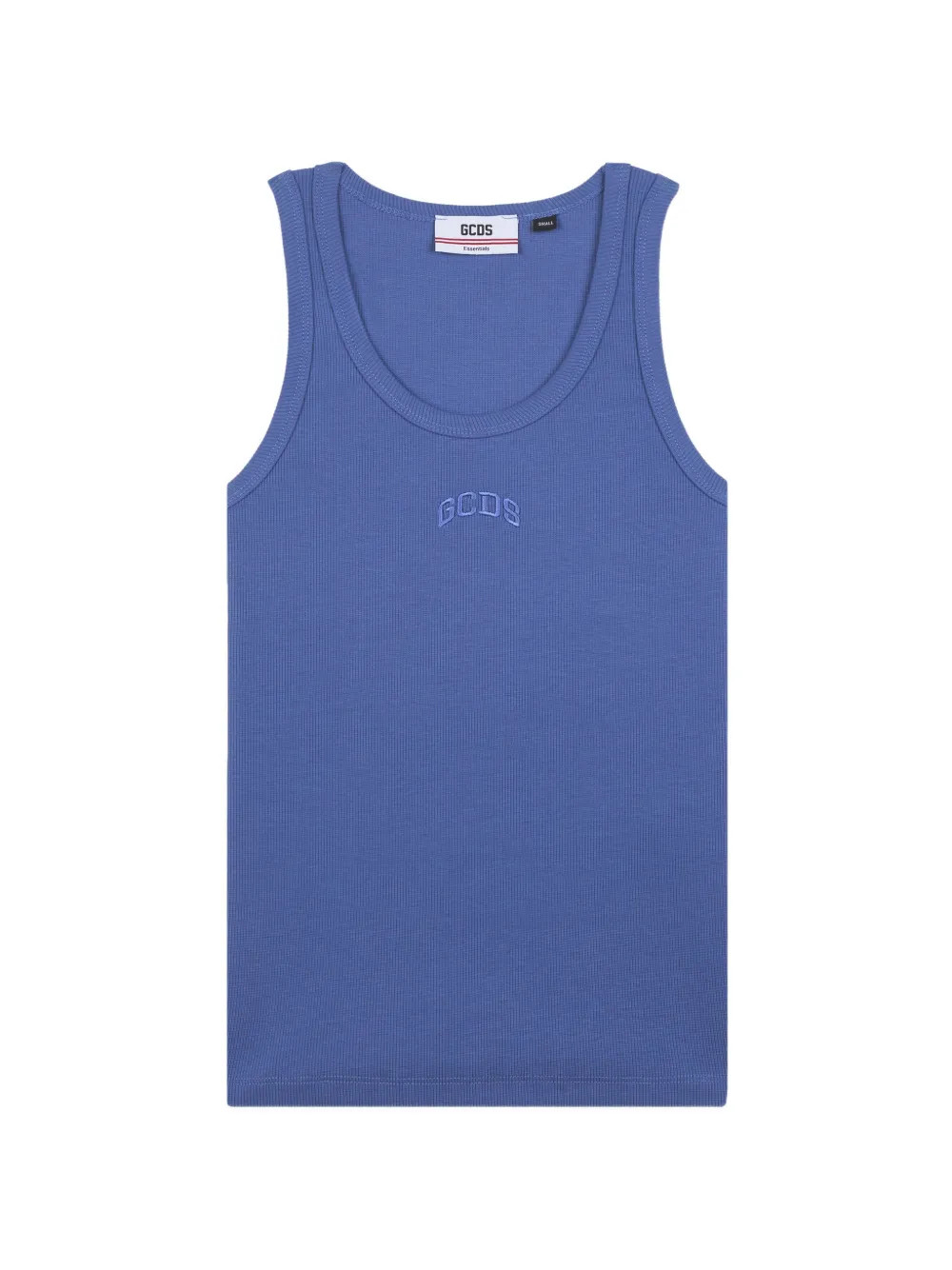 GCDS logo-embroidered Tank Top | Blue | FARFETCH UK | Farfetch Global