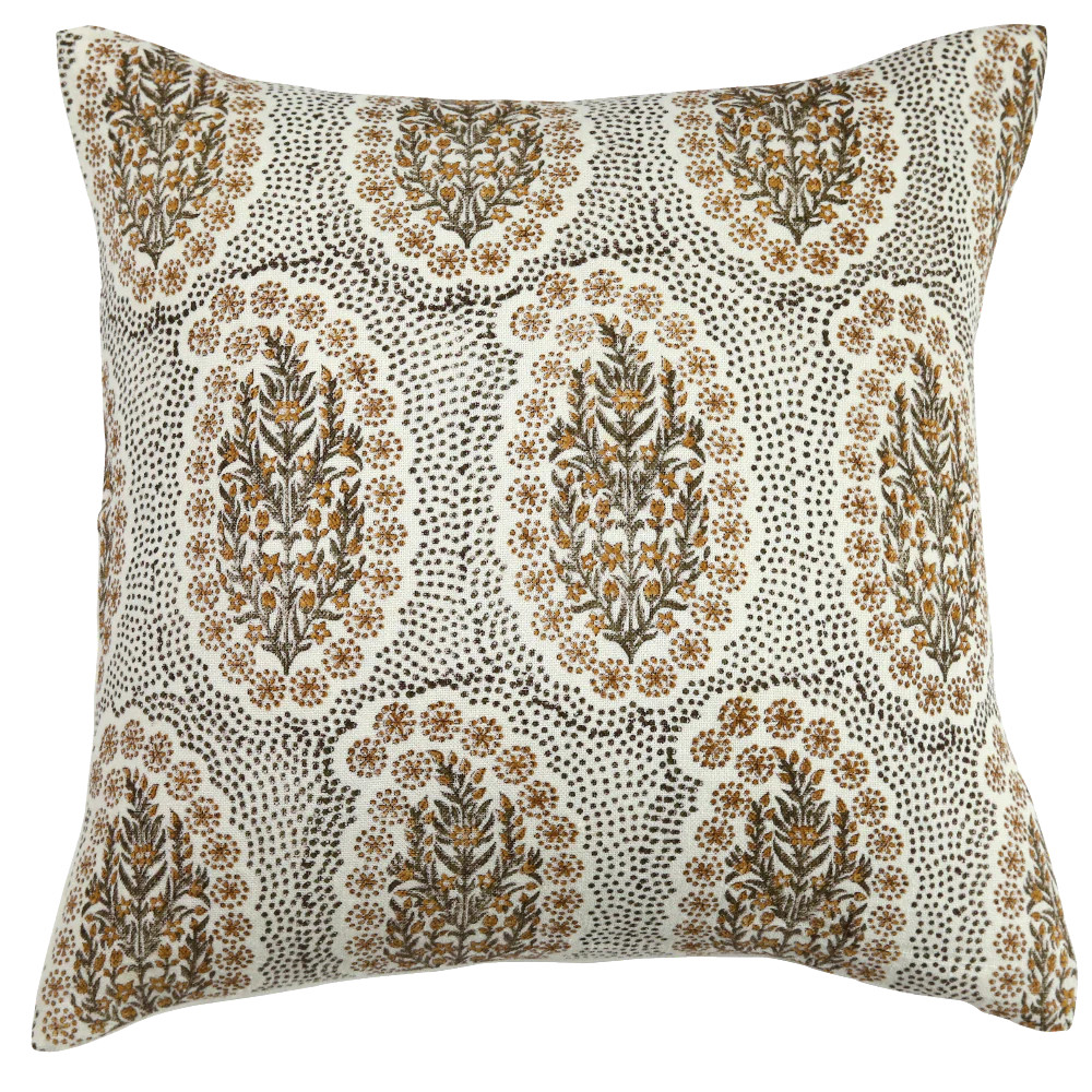 Winfleur Olive Mustard on White | Filling Spaces