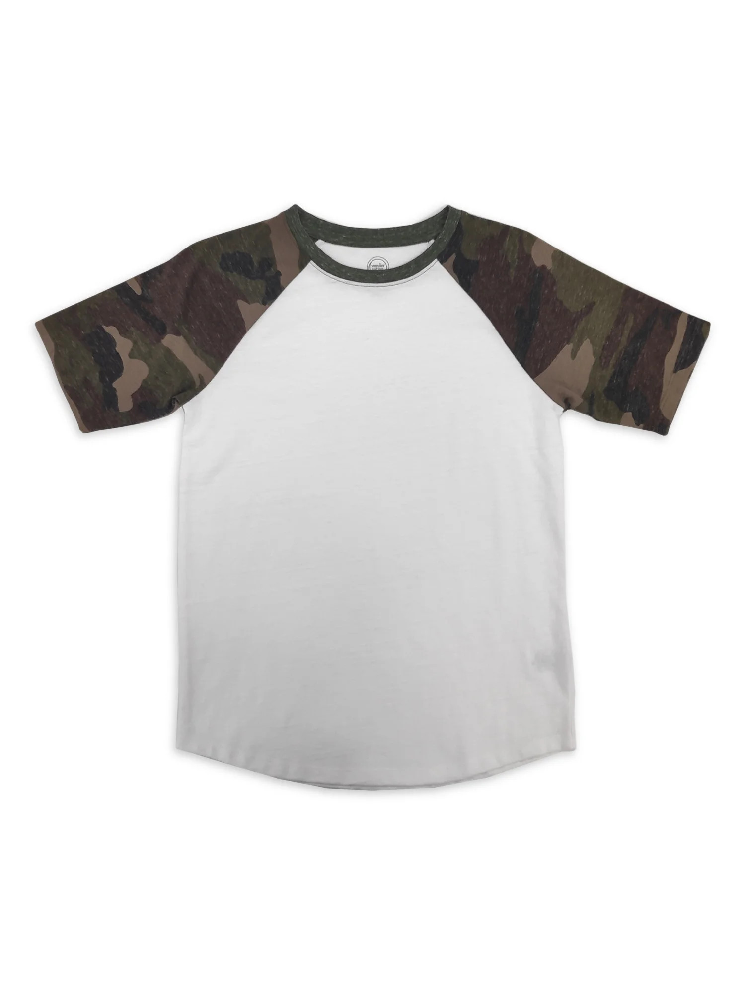 Wonder Nation Boys Raglan Short Sleeve Tee, Sizes 4-18 & Husky | Walmart (US)