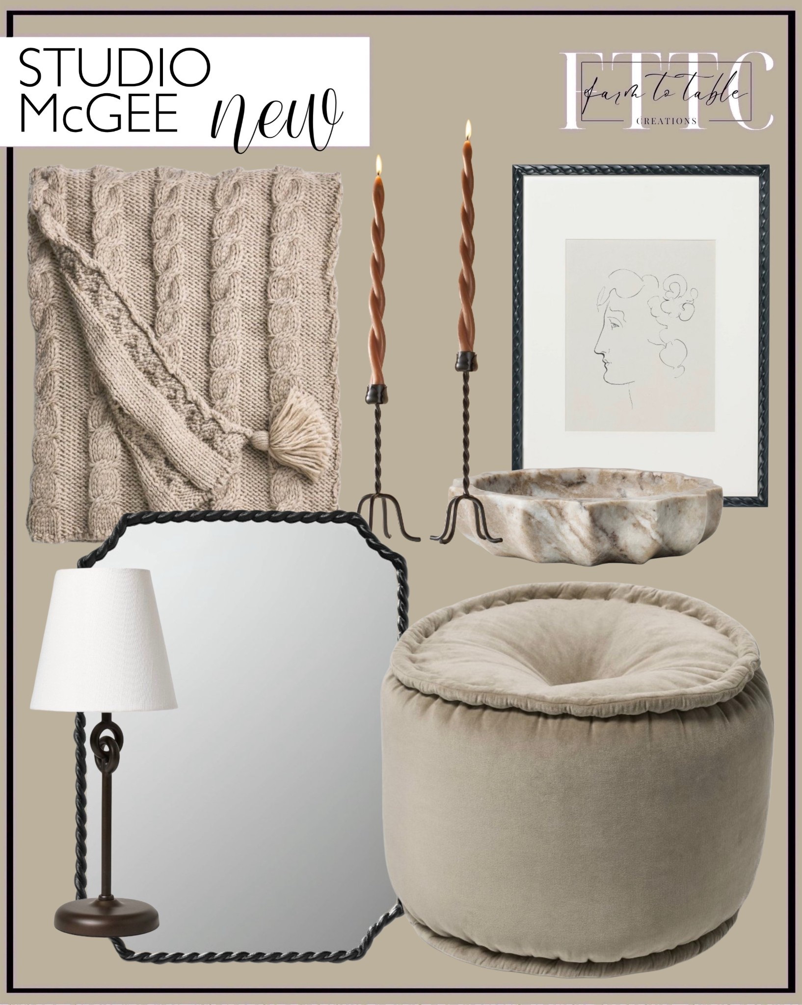 Studio McGee New Target Home Finds | Cozy Neutral Decor Edit

Follow @farmtotablecreations on Instagram for daily home finds, styling tips, and sales you don’t want to miss.

Another gorgeous Studio McGee drop is coming to Target, and this one leans into soft textures and elevated neutrals that make a home feel warm and lived-in. From the chunky knit throw and sculptural marble bowl to the cozy pouf, twisted tapers, and timeless art and mirror details — every piece layers beautifully and feels classic yet current. These are easy staples you’ll reach for well beyond the season.

✨ New Studio McGee x Target release
🗓 Available online December 28
⏰ Launches at 3:00 AM EST

#targethome #studiomcgee #neutraldecor #cozyhome #livingroomdecor #pillows #throwblanket #accentlighting #homefinds #homedecor

#LTKHome #LTKFindsUnder50
