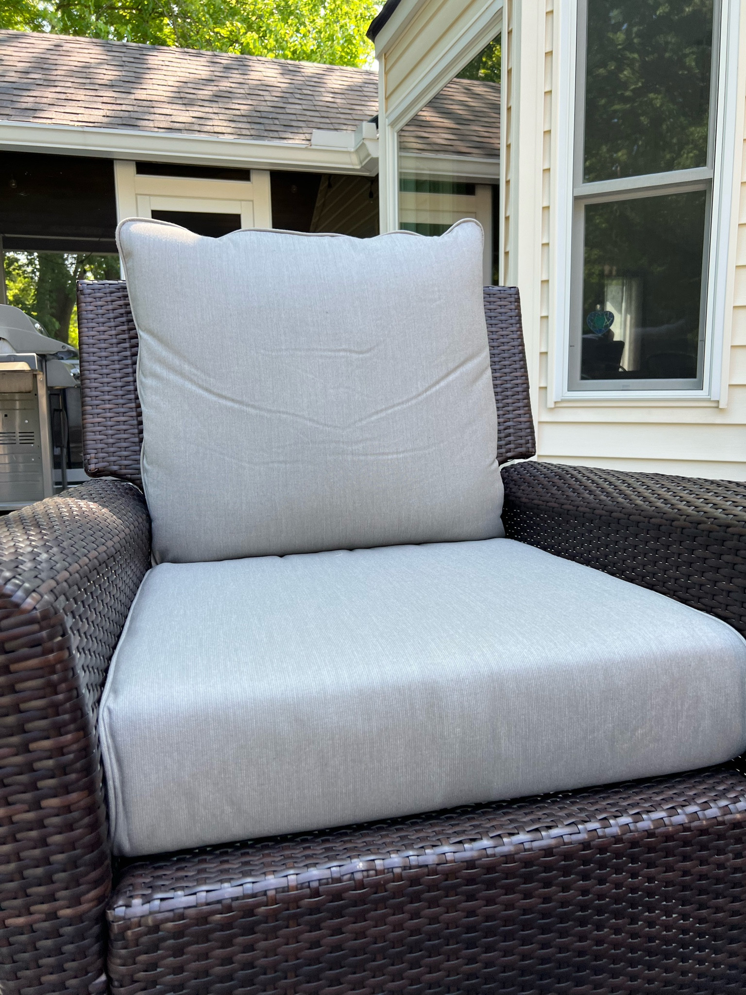 Sunbrella outdoor deep seat cushions on sale at Sam’s club. #sunbrella #outdoorcushions #sale