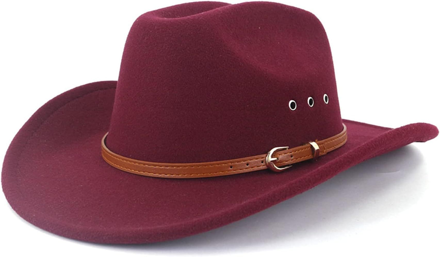 Cowboy Hat for Women and Men Felt Wide Brim Classic Outdoor Fedora Hats Western Cowboy Cowgirl Ha... | Amazon (US)