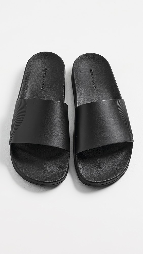Humberto Leather Wave Print Slides | Shopbop