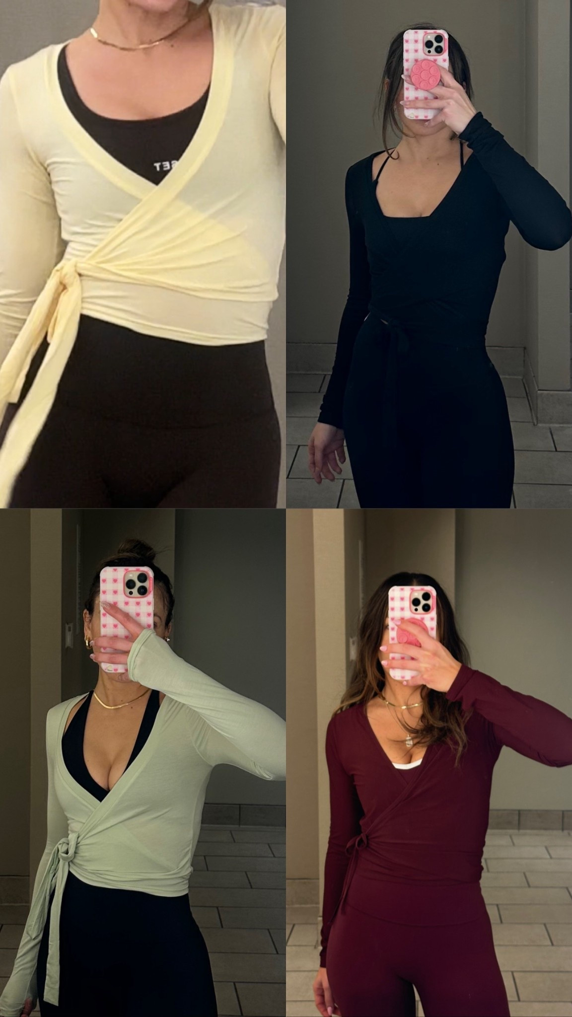 Wrap tops for Pilates and working out that I’m loving it! Some of these are from CSB, Abercrombie, and Amazon. 

#LTKActive #LTKfitnessgoals #LTKootd