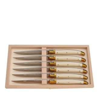 Laguiole Jean Dubost Ivory Handle Steak Knives, Set of 6  | Bloomingdale's | Bloomingdale's (US)