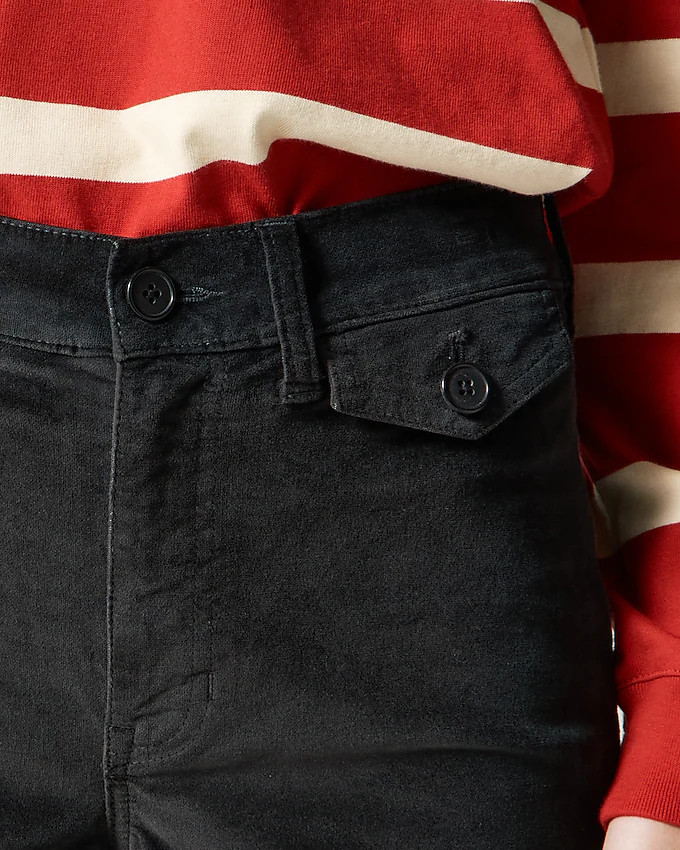 Wide-leg trouser in washed velvet | J. Crew US