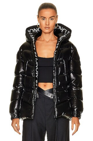Moncler Matt Black Clair Jacket in Black | FWRD | FWRD 