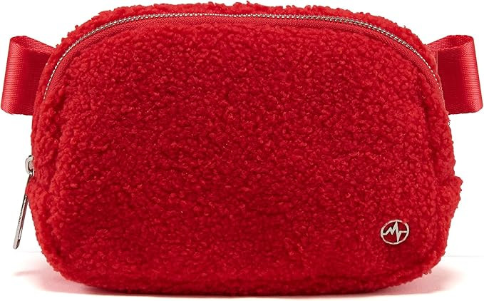 Pander Fanny pack Everywhere Fleece Belt Bag for Women and Men with Adjustable strap Belt, 1L. (R... | Amazon (US)