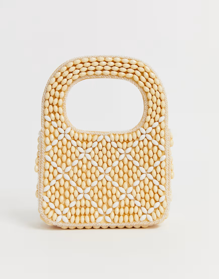 Musier Alice beaded bag-Cream | ASOS (Global)