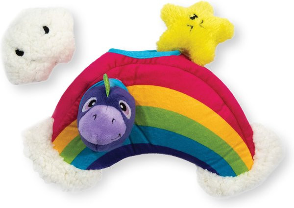 OUTWARD HOUND Hide A Rainbow Squeaky Puzzle Plush Dog Toy - Chewy.com | Chewy.com