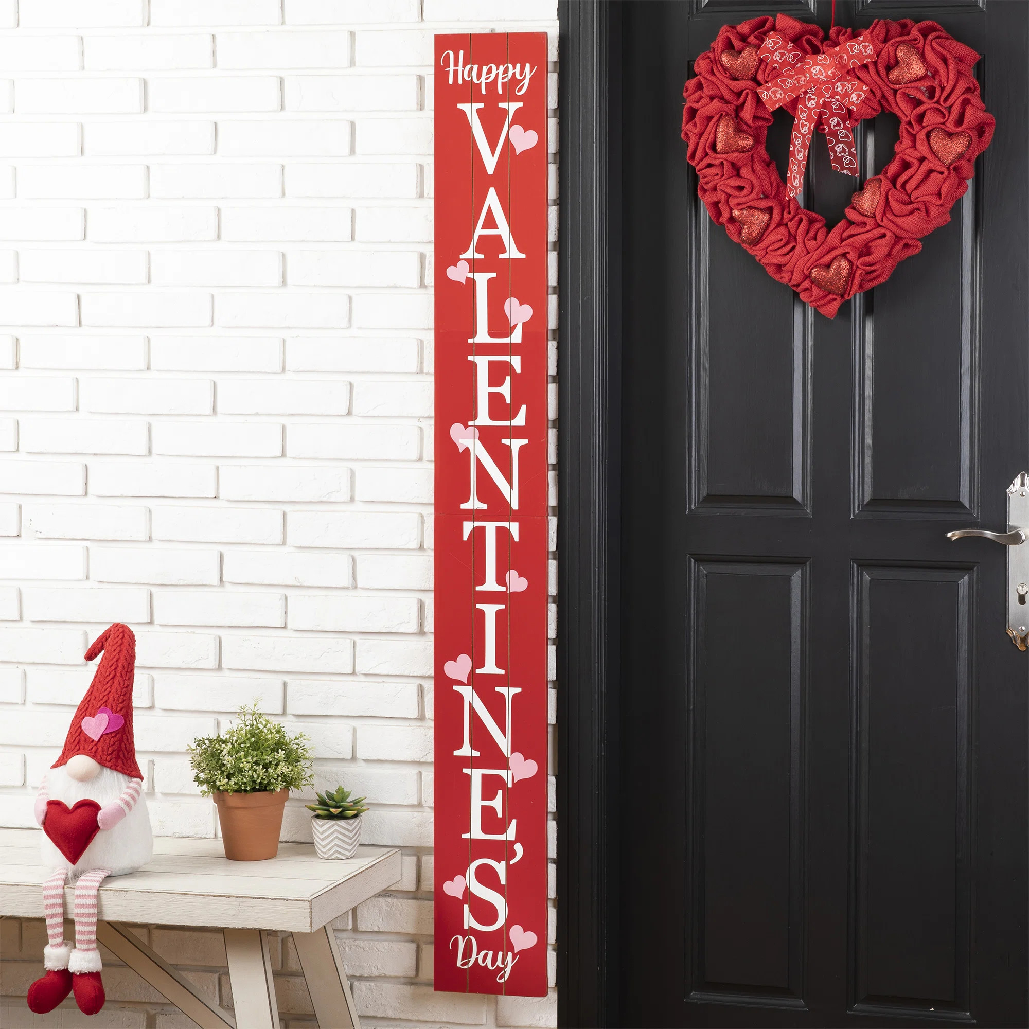 Happy Valentine's Day Porch Sign | Wayfair North America
