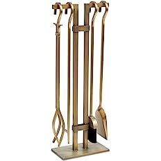 Pilgrim Home and Hearth, Burnished Brass 18086 Sinclair Fireplace Tool Set | Amazon (US)