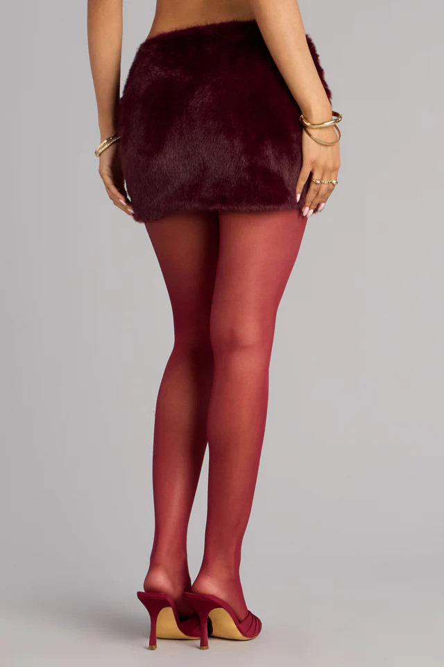 Flirty Faux Fur Mini Skort | Windsor Stores