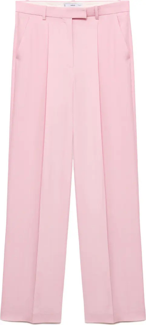 MANGO Pleat Front Wide Leg Pants | Nordstromrack | Nordstrom Rack