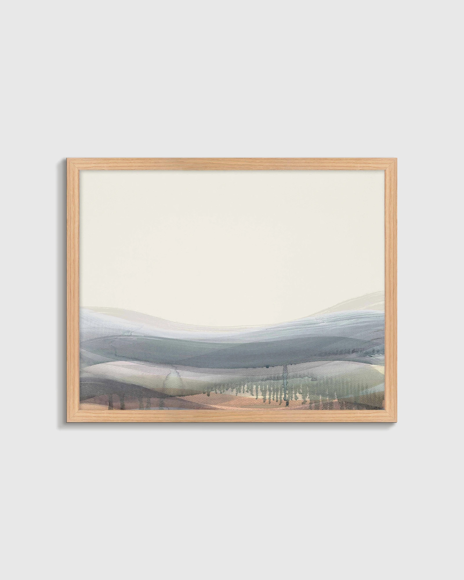 Quince - White Label | Quince | Through the Mist by Beth James in Black, Size 20""x25"", Wood Frame | Quince