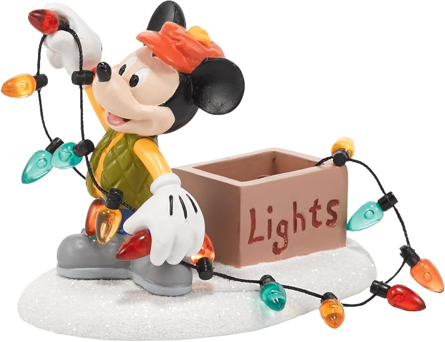 Department 56 Disney Village Mickey Lights Up Christmas Accessory, 2.25 inch | Amazon (US)