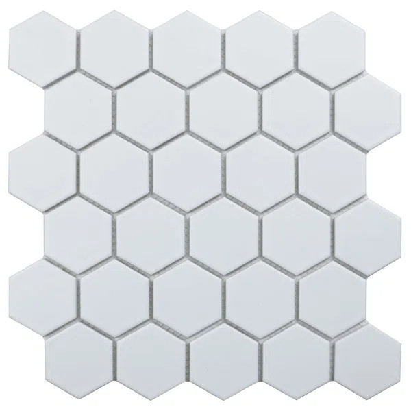 Value Series 2" x 2" Straight Edge Porcelain Mosaic Sheet Floor Use Tile | Wayfair North America