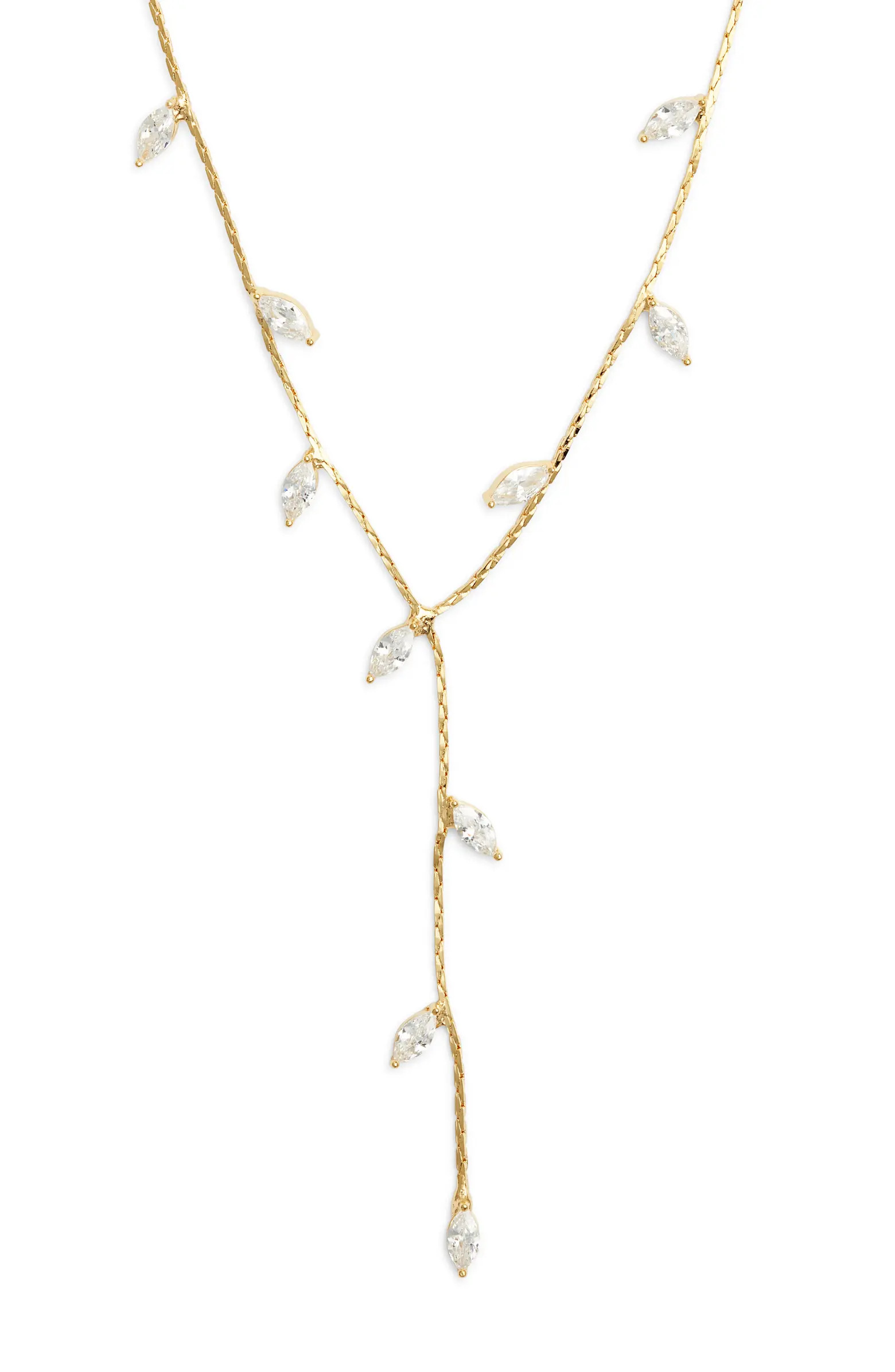 Nordstrom Marquise Cut Cubic Zirconia Y-Necklace | Nordstrom | Nordstrom