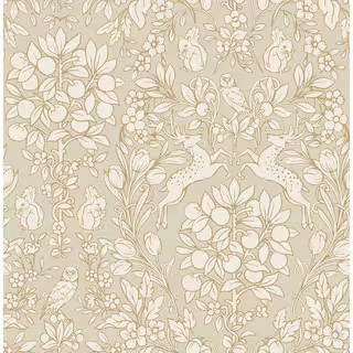NuWallpaper Brown Taupe Enchanted Vinyl Peel and Stick Matte Wallpaper NUS4478 - The Home Depot | The Home Depot