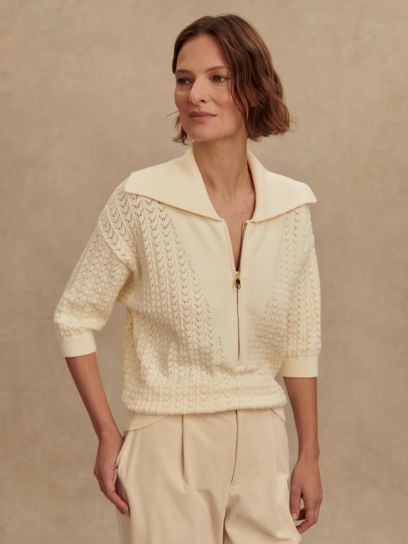 Arney Half-Zip Knit Polo | Varley US