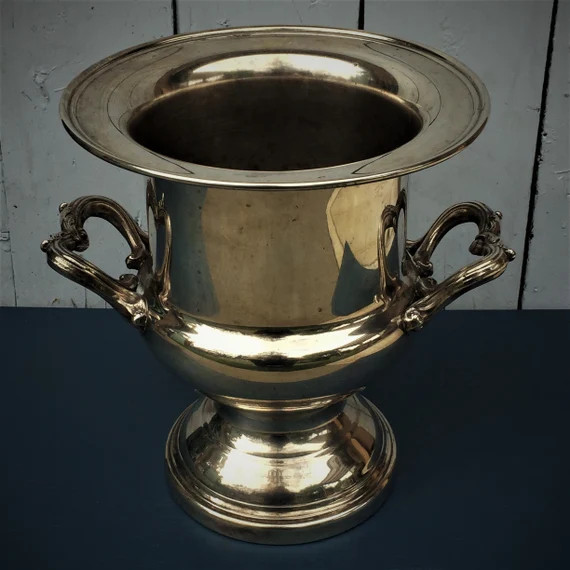 Vintage Silver-Plated Champagne Bucket, Wine Chiller | Etsy (US)