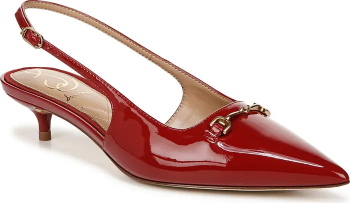 Farrah Kitten Heel Pointed Toe Slingback Pump (Women) | Nordstrom