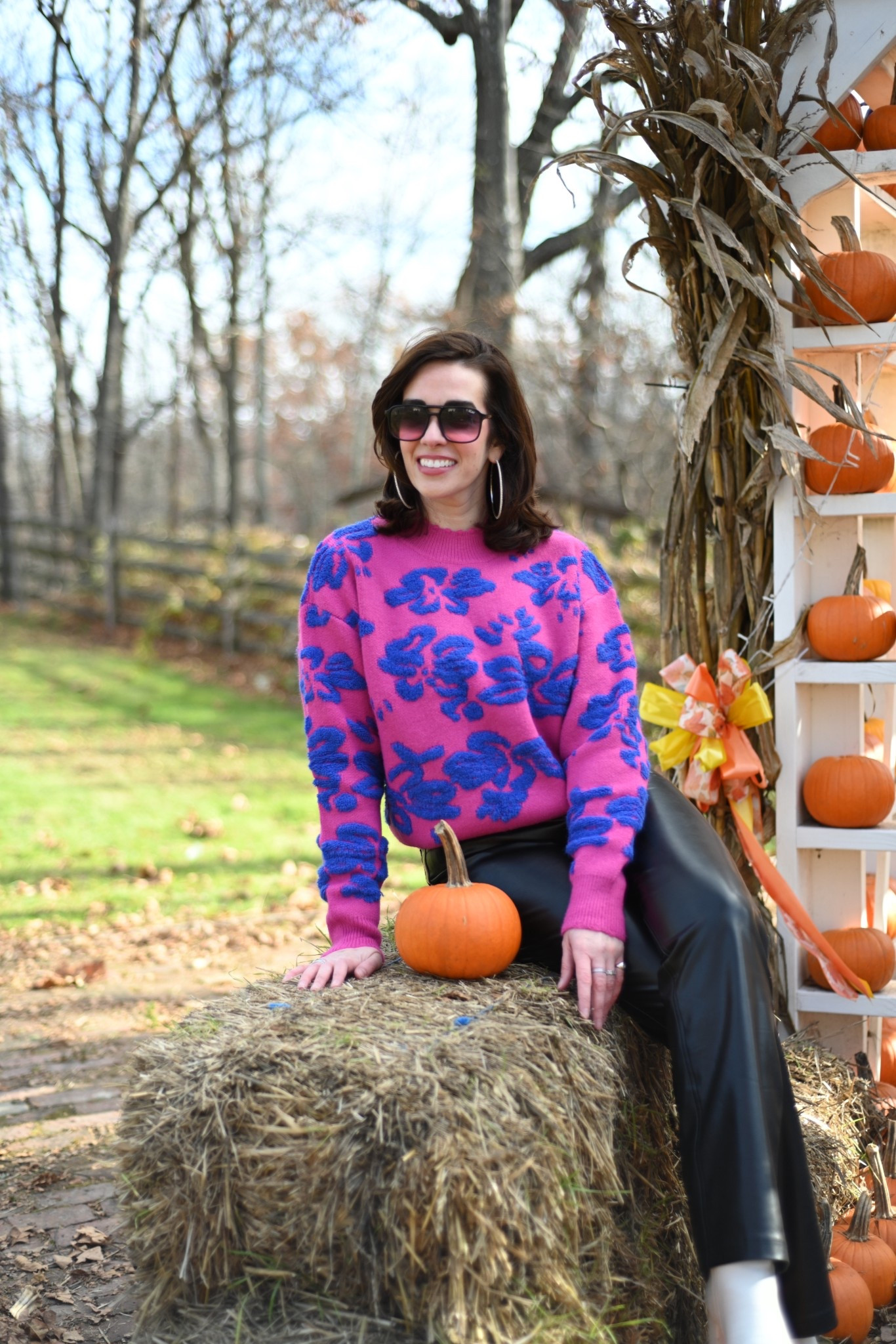 Floral sweater (xs). Black straight leg faux leather pants (4). White boots (8.5). #sweater #floralsweater #pants #leatherpants #blackpants #fauxleatherpants #blackpants #straightlegpants #boots #whiteboots #falloutfit 
Fall Boots Thanksgiving

#LTKStyleTip #LTKSeasonal #LTKFindsUnder100