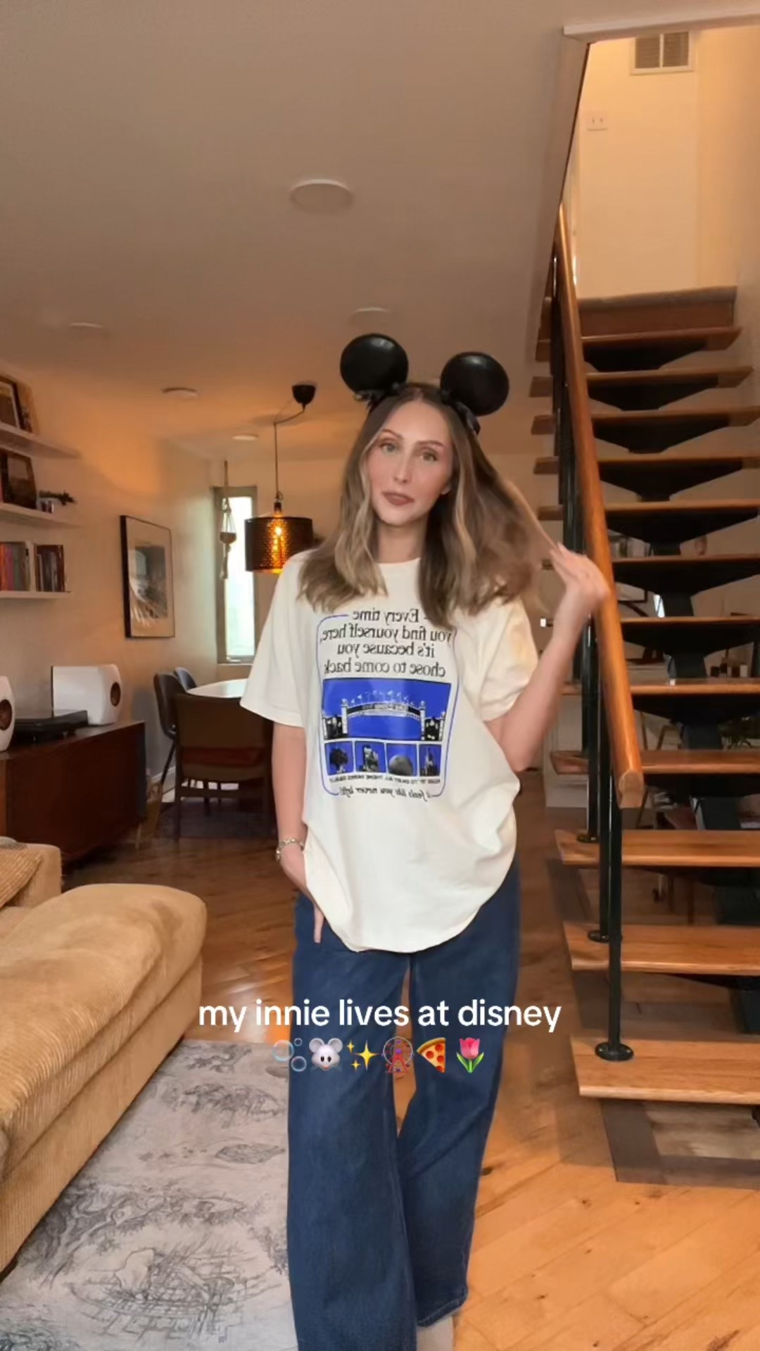 casual disney outfit idea ✨ wearing size 24 in jeans 

disney outfit, baggy jeans, casual outfit, disney street style 

#LTKPetite #LTKTravel #LTKStyleTip