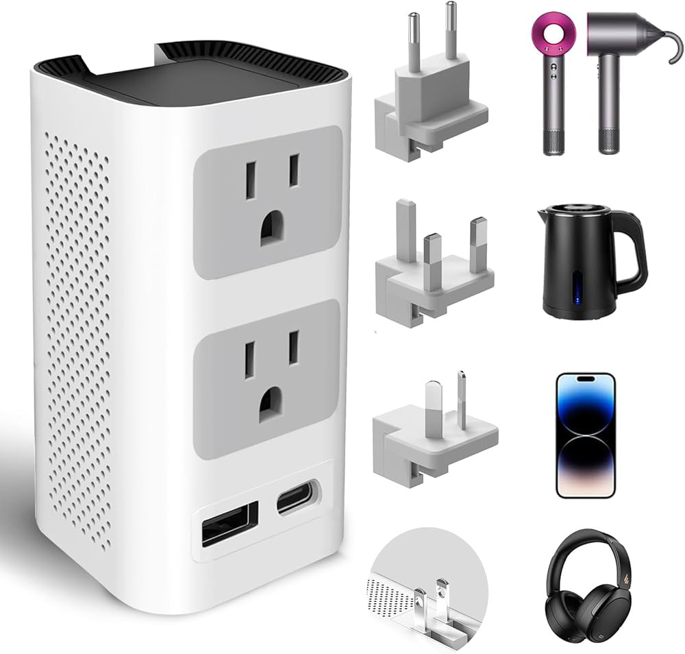 Mapambo Upgraded 2000W 220V to 110V Voltage Converter US to Europe Power Converter for Europe Com... | Amazon (US)