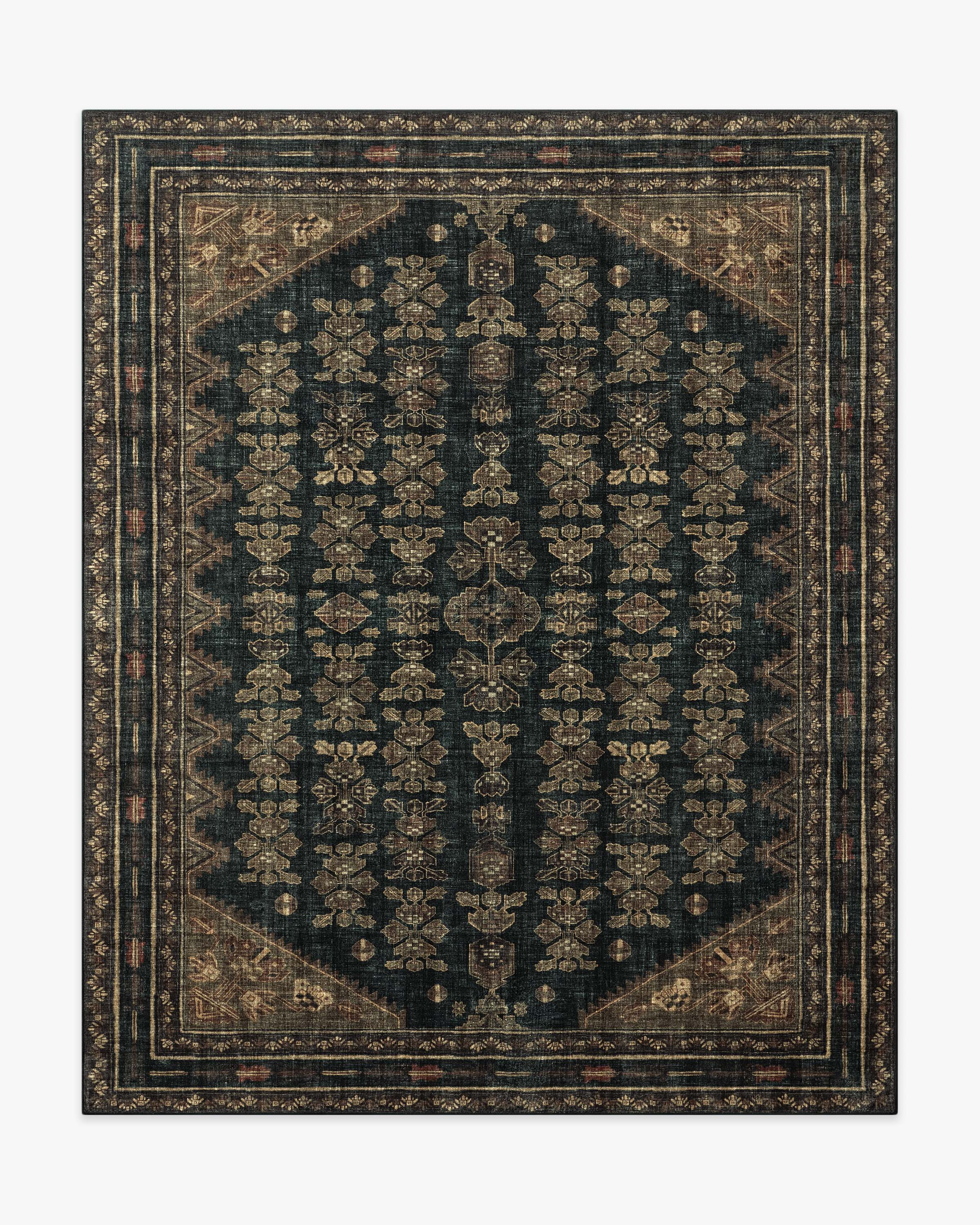Pradera Soft Black & Brown Rug | Ruggable