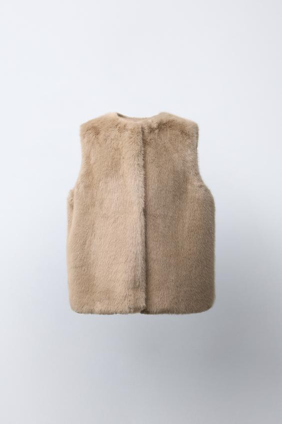 FAUX FUR VEST | Zara US