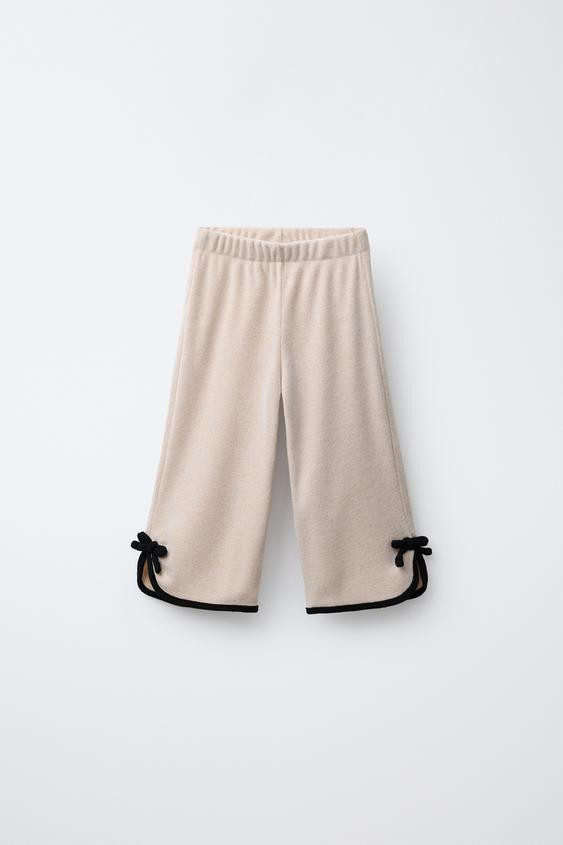 CONTRAST BOW SOFT TOUCH CULOTTES | Zara US