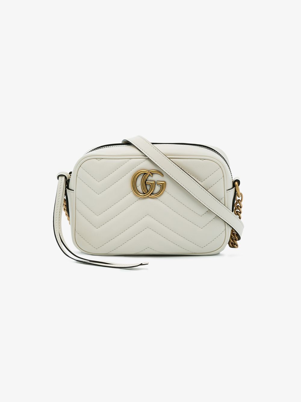 Gucci Mystic White GG Marmont Matelassé Bag | Browns Fashion