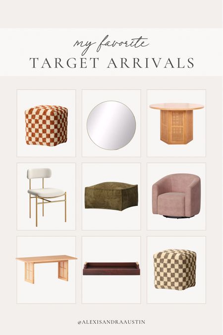 My favorite Target arrivals! Moodier furniture pieces are perfect for a fall refresh 

Home finds, Target arrivals, fall home, neutral home, new at Threshold, furniture finds, aesthetic home, pouf, dining table, round mirror, decorative tray, fall decor, affordable finds, shop the look!

#LTKhome #LTKstyletip #LTKSeasonal