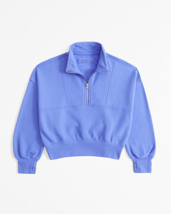 essential sunday half-zip sweatshirt | Abercrombie & Fitch (US)