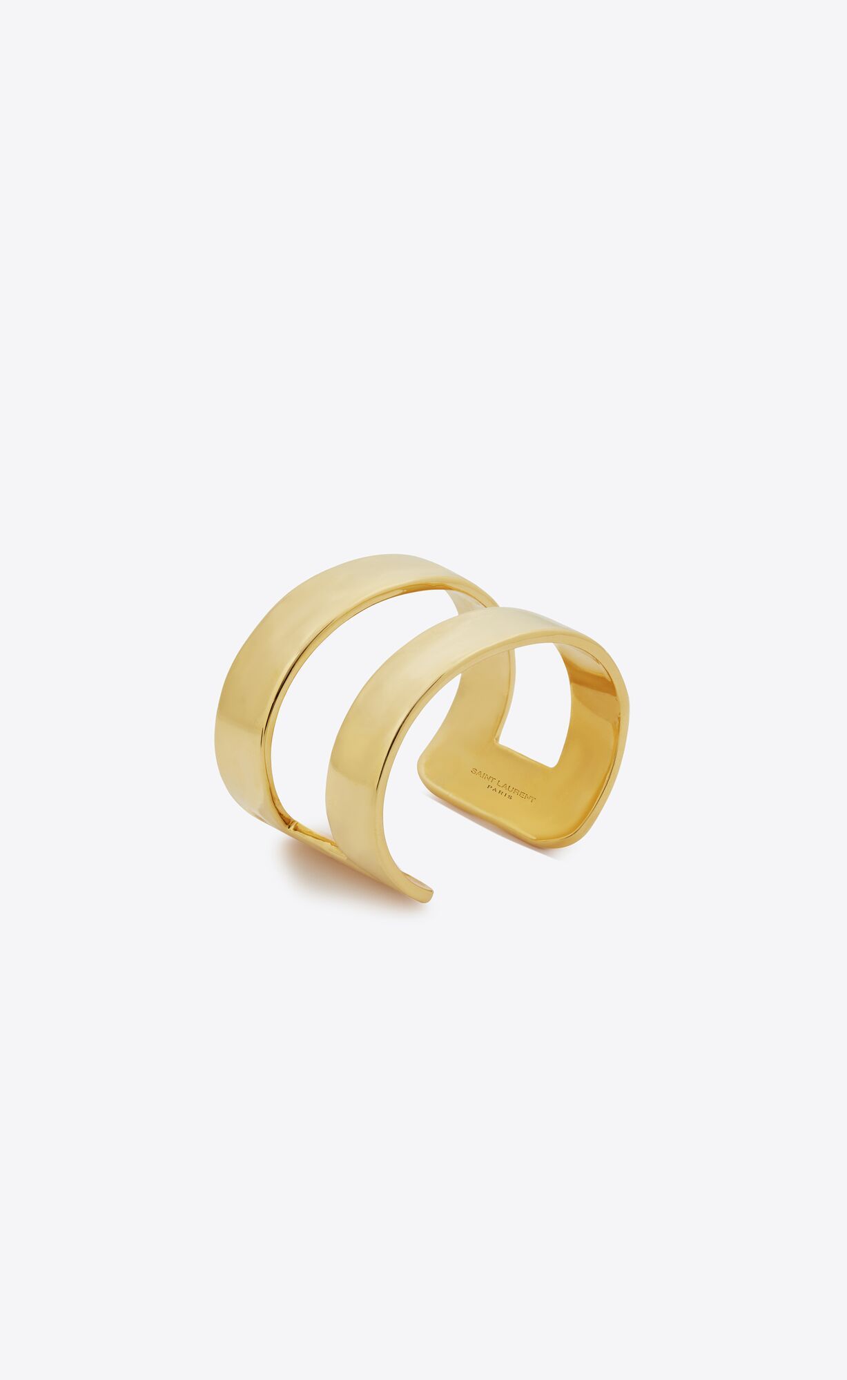 two row cuff in metal | Saint Laurent Inc. (Global)