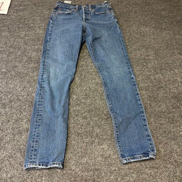 Levi's Jeans Womens Size 26 Blue 501 Original Fit Straight Leg Denim Button Fly | Poshmark