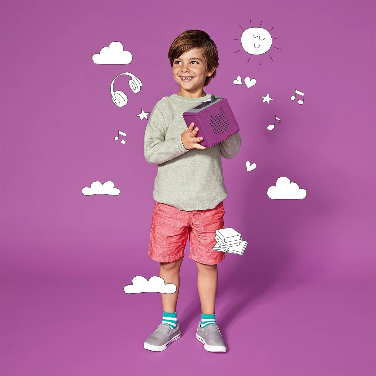 Tonies(R) Toniebox Puppy Starter Set - Purple | Safari LTD