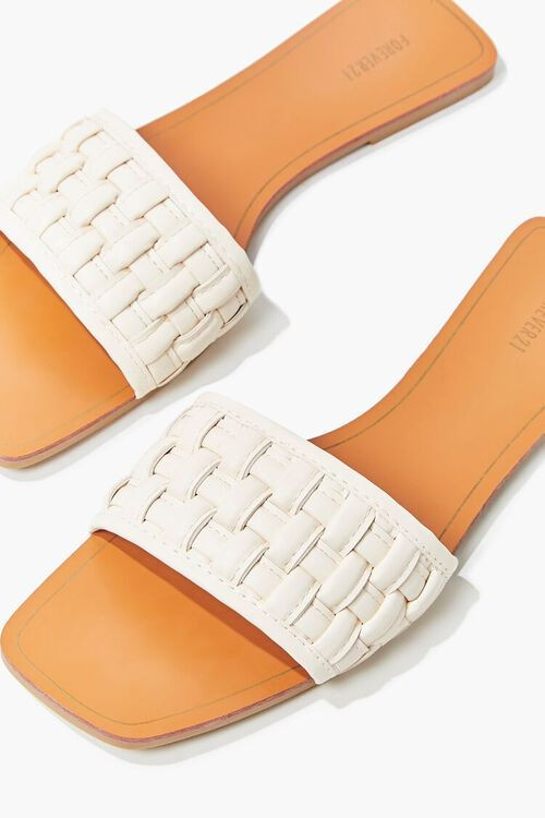 Crosshatch Square-Toe Flat Sandals | Forever 21 (US)