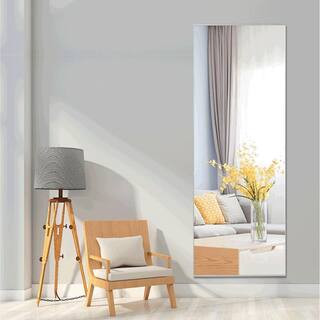 NEUTYPE Oversized Silver Metal Beveled Glass Modern Classic Mirror (64.17 in. H X 21.26 in. W) JJ... | The Home Depot