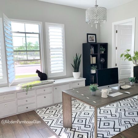 Home office at Modern Farmhouse Glam 

#LTKhome