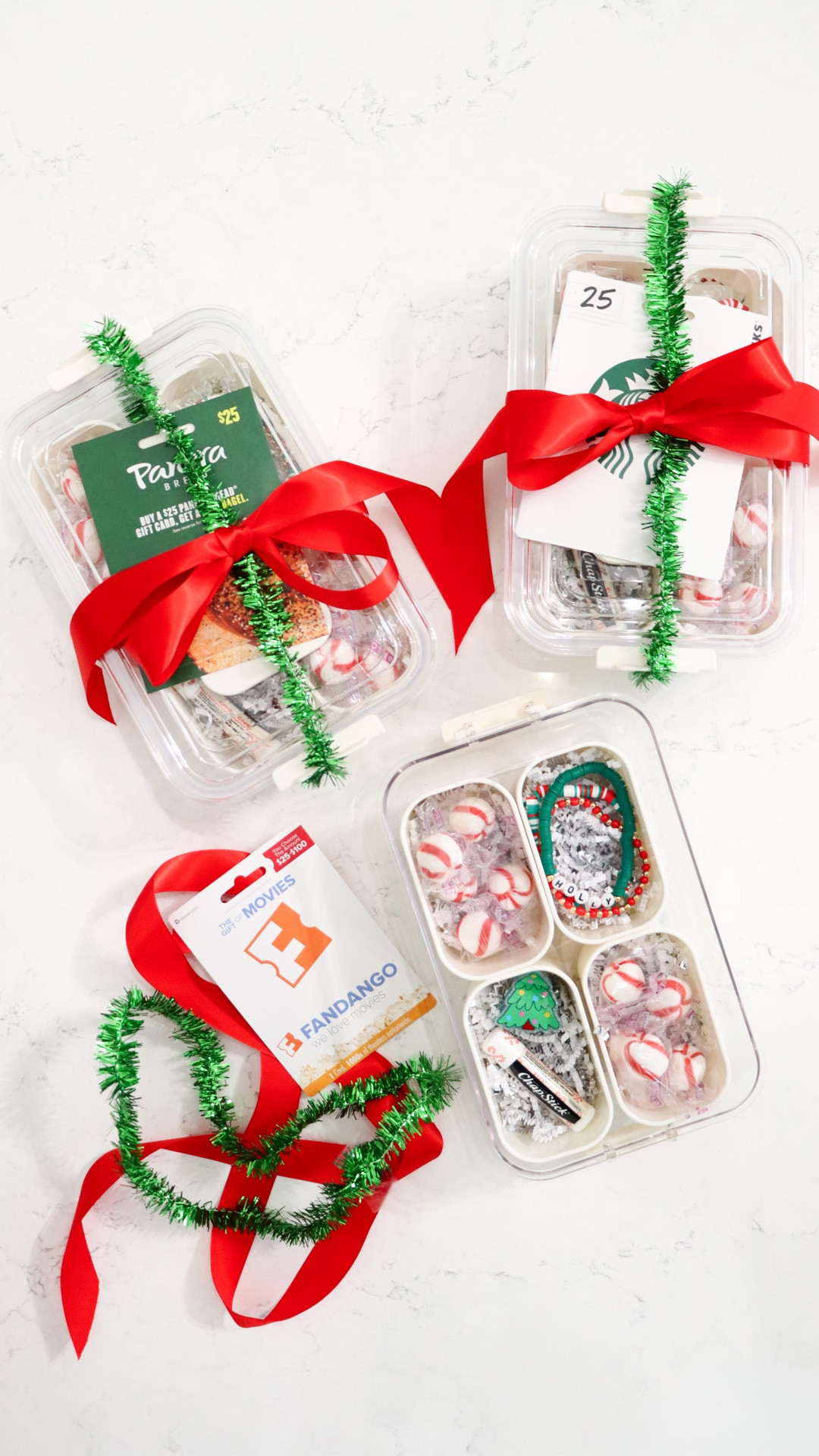 #ad Christmas Teacher Gift Idea 🎄I love being able to run in @walmart and grab gift cards for the kids teachers.

They have such a wide variety that you can pick one that’s personalized to them! Then to jazz it up a little, I added the gift card to a snack box with goodies. 

It turned out so cute and it was so easy to make! Such a fun gift card gift idea 🎁 

Make sure to grab your gift cards at #walmart or Walmart.com! 

COMMENT “shop” for the links! 

#GiftsThatGiveBack2025 #Walmart https://bit.ly/holidaygiftcardsatwalmart