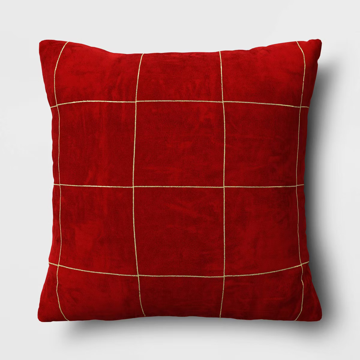 Velvet Windowpane Square Throw Pillow - Threshold™ | Target