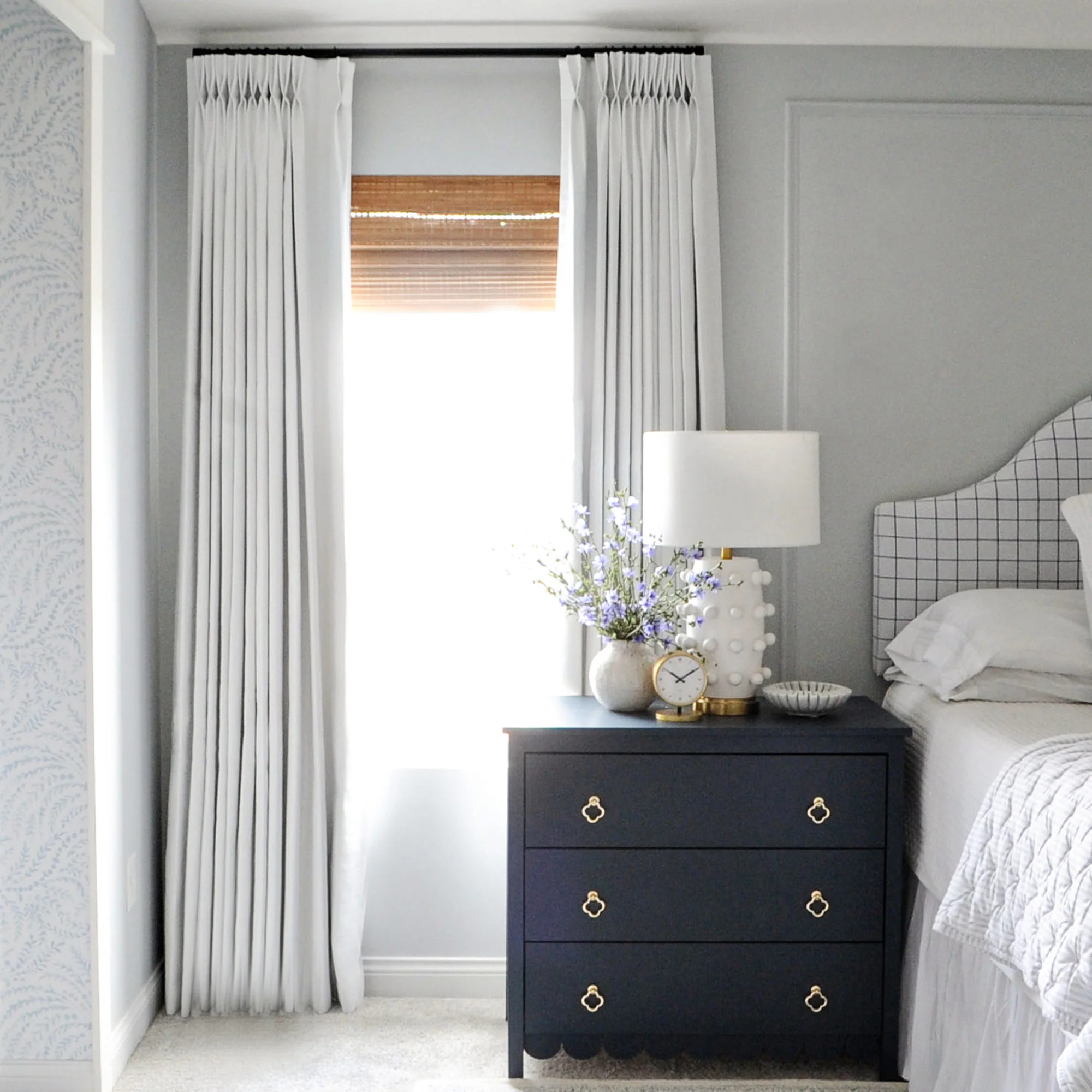 Todd 100% White Blackout Curtains | Curtarra