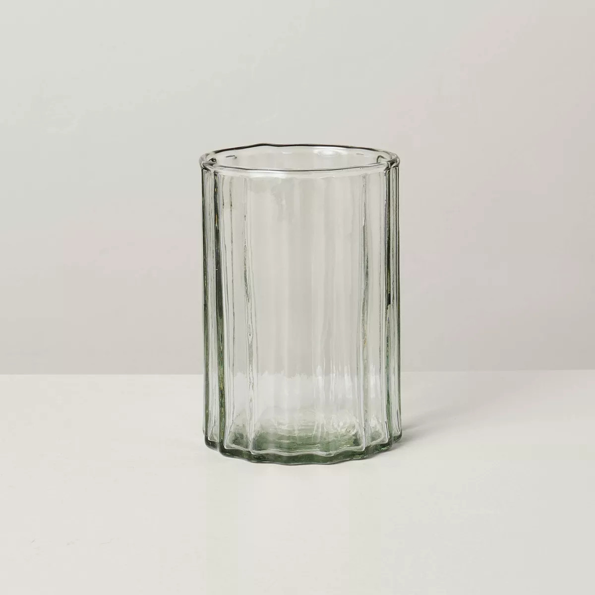 Fluted Glass Bathroom Tumbler Light Green - Hearth & Hand™ with Magnolia | Target