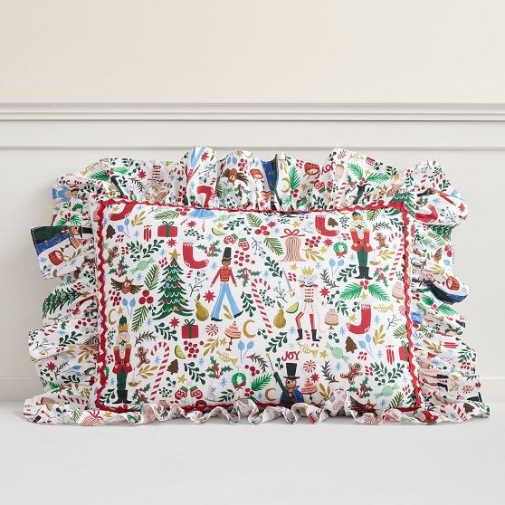 Rifle Paper Co. Nutcracker Organic Duvet Cover | Pottery Barn Teen