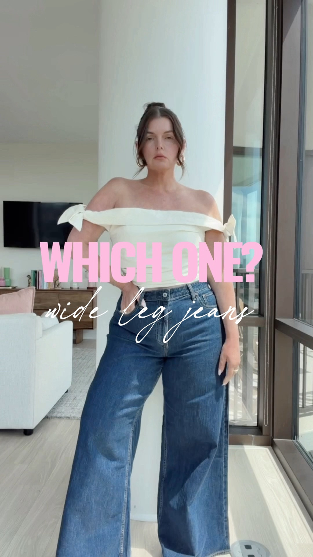 Ultra wide leg jeans are high rise, pretty stretchy and come in 3 lengths. Petite, regular & tall

#LTKxAbercrombie #LTKootd #LTKgrwm
